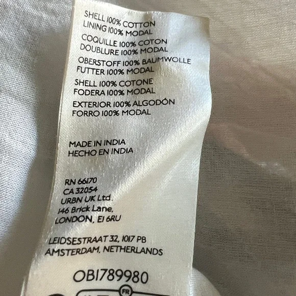 Anthropologie Blue and White Gingham Midi Dress - Picture 13 of 13